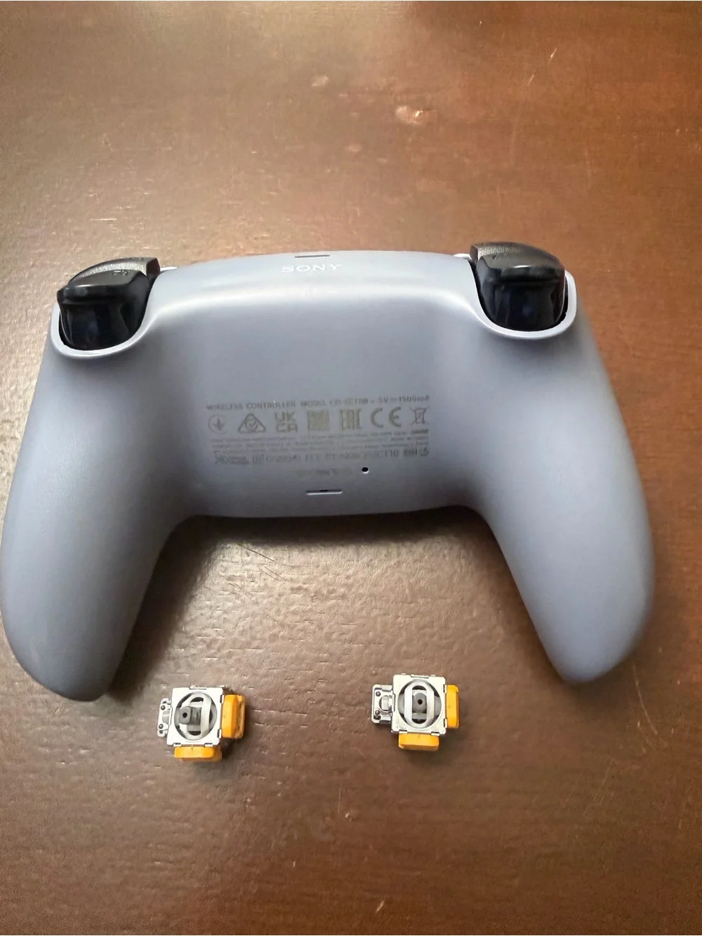 Custom silver controller for ps5 hall efect upgrade